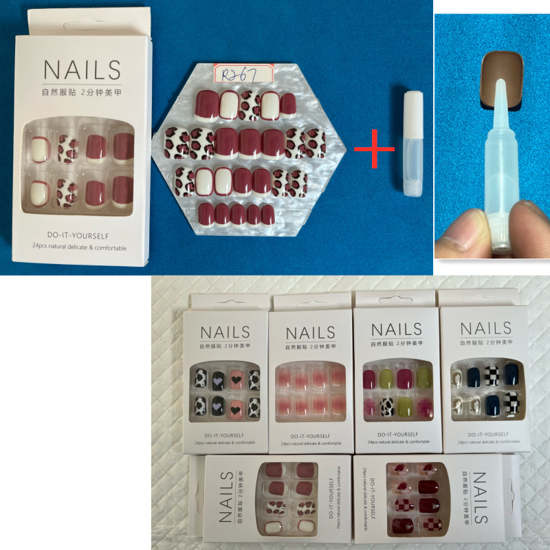 Hộp 24 Móng Chân Giả Có Thể Tái Sử Dụng Móng Tay Giả Móng Giả Móng Giả Dài