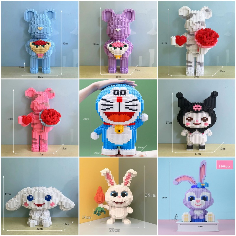Đồ Chơi Lắp Ráp Hình Chú Heo Hồng Cỡ Nhỏ Giúp Phát Triển Trí Tuệ Cho Bé