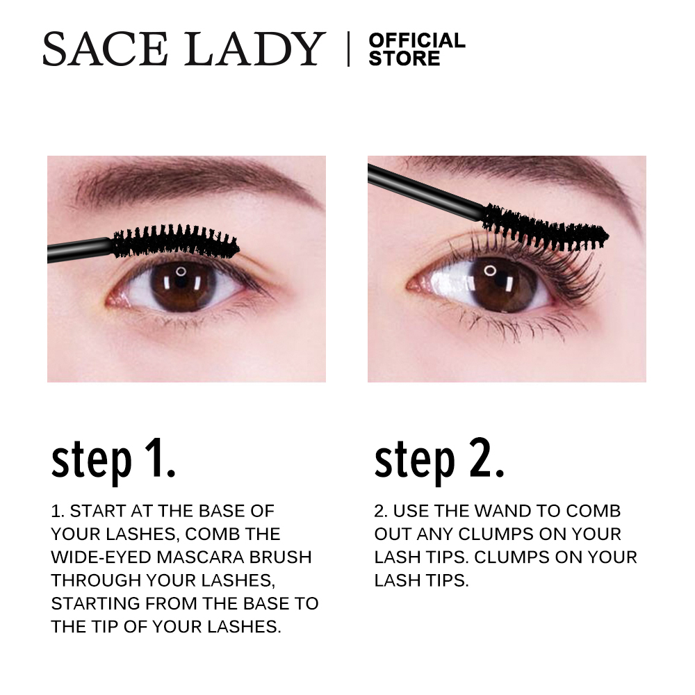 Mascara SACE LADY chải cong dài và dày lông mi chống thấm nước lâu trôi 10g/ 0.35oz