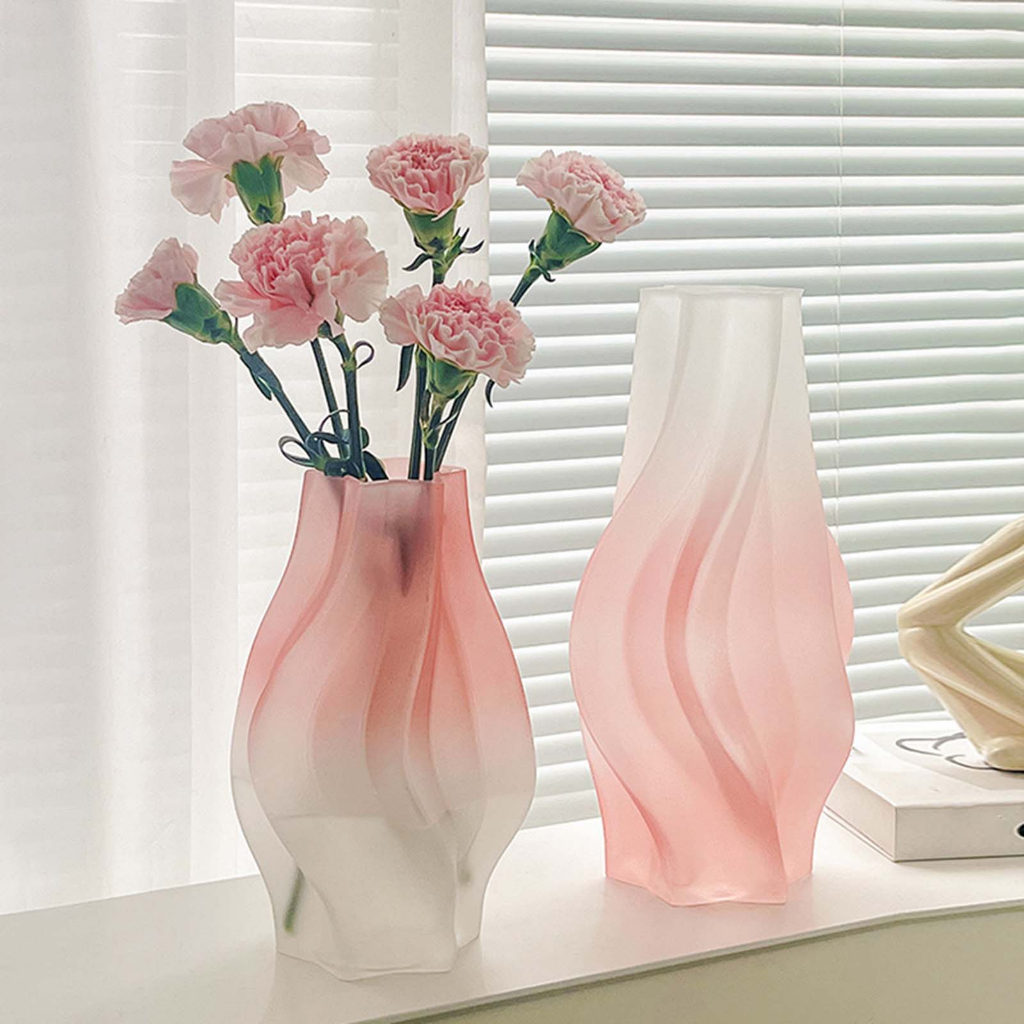 LOVIVER Bình Hoa Bằng Kính Mờ Phong Cách Bắc Âu Trang Trí Văn Phòng