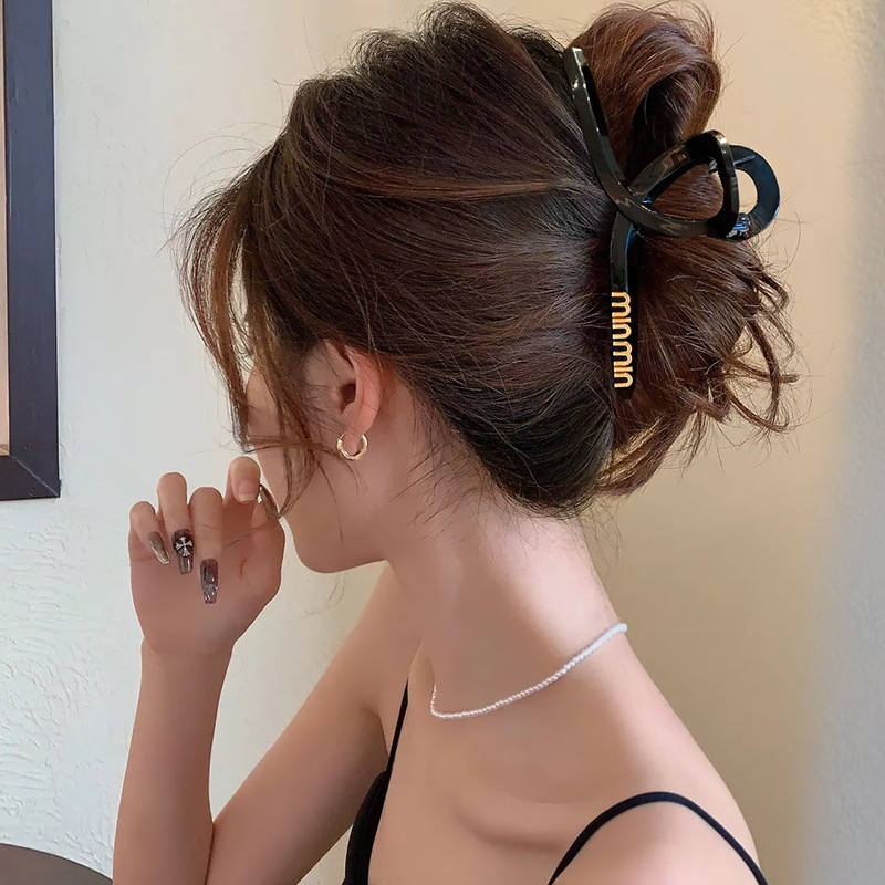 Kẹp Tóc Đen Cỡ Lớn 13Cm Thời Trang 2023 Cho Nữ