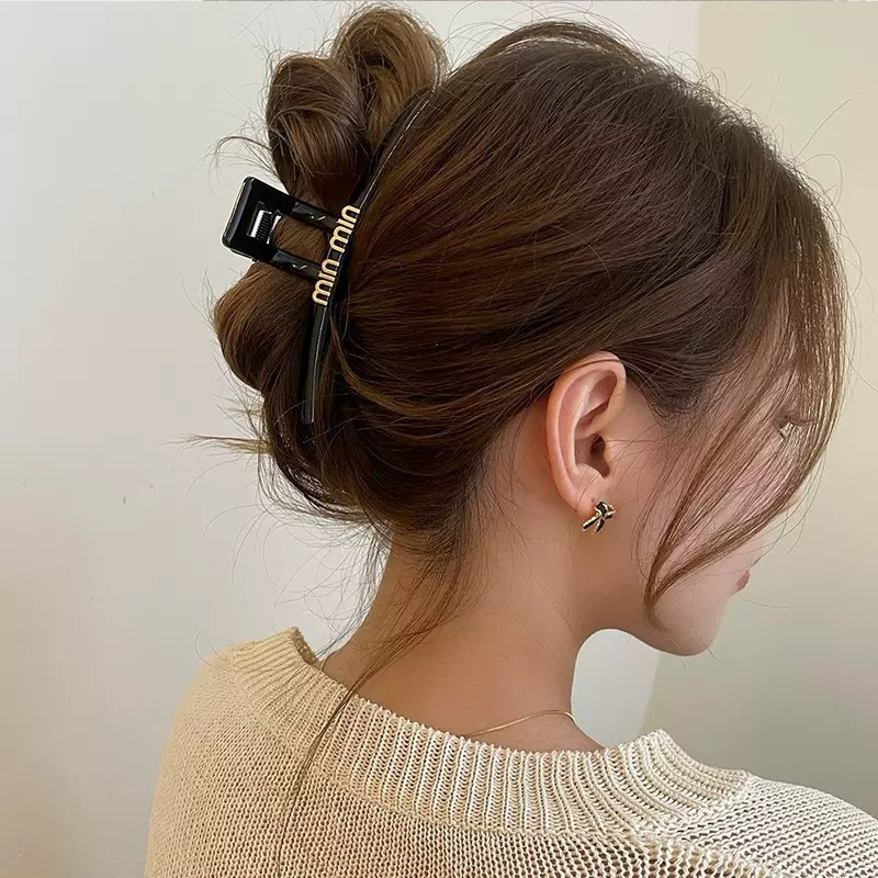 Kẹp Tóc Đen Cỡ Lớn 13cm Thời Trang 2023 Cho Nữ