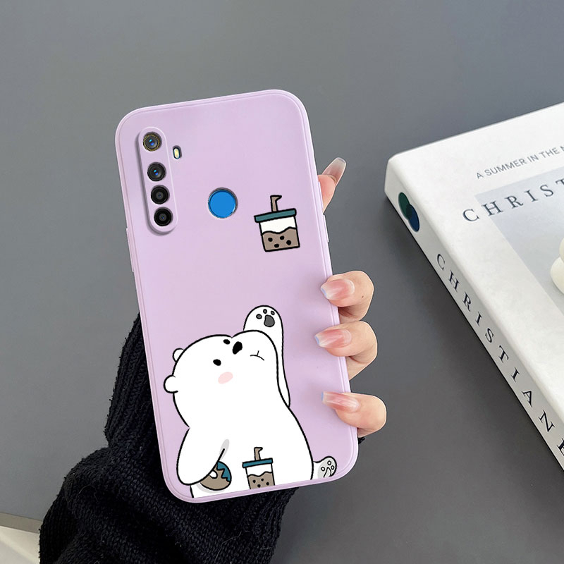 Ốp Điện Thoại Tpu In Hình Gấu Trà Sữa Cho realme 8 4G realme 8PRO 4G realme 8i realme 9i realme 9pro realme 9 4G