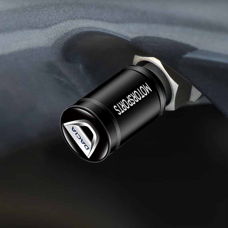 Set 4 Nắp Đậy Chống Bụi Bằng Nhôm Cho Bánh Xe Hơi Thể Thao Dacia Logan 2 Mcv Sandero Stepway Lodgy