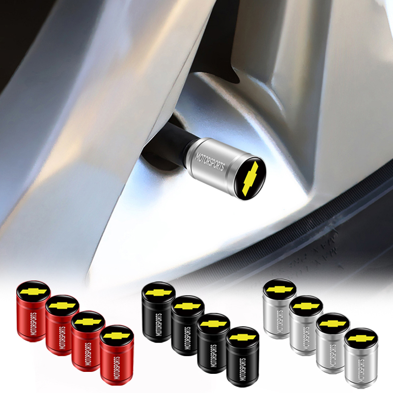 Set 4 Nắp Van Bánh Xe Hơi Thể Thao Chống Rò Rỉ Cao Cấp