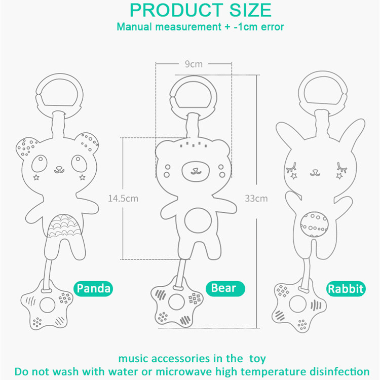 Gấu / Thỏ Nhồi Bông Phát Nhạc Đa Năng Cho Bé