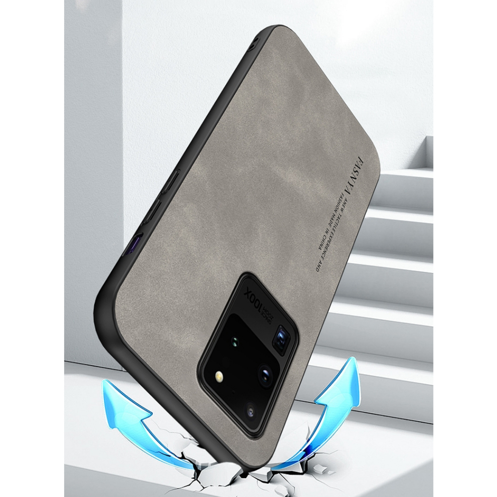 ốp lưng điện thoại kinh doanh Cashmere Tương thích với Cho Samsung S20Ultra S20 S20Plus S20FE S10 Plus S9 Plus S8 Plus Ốp cứng PC bảng nối đa năng chống vân tay đơn giản case