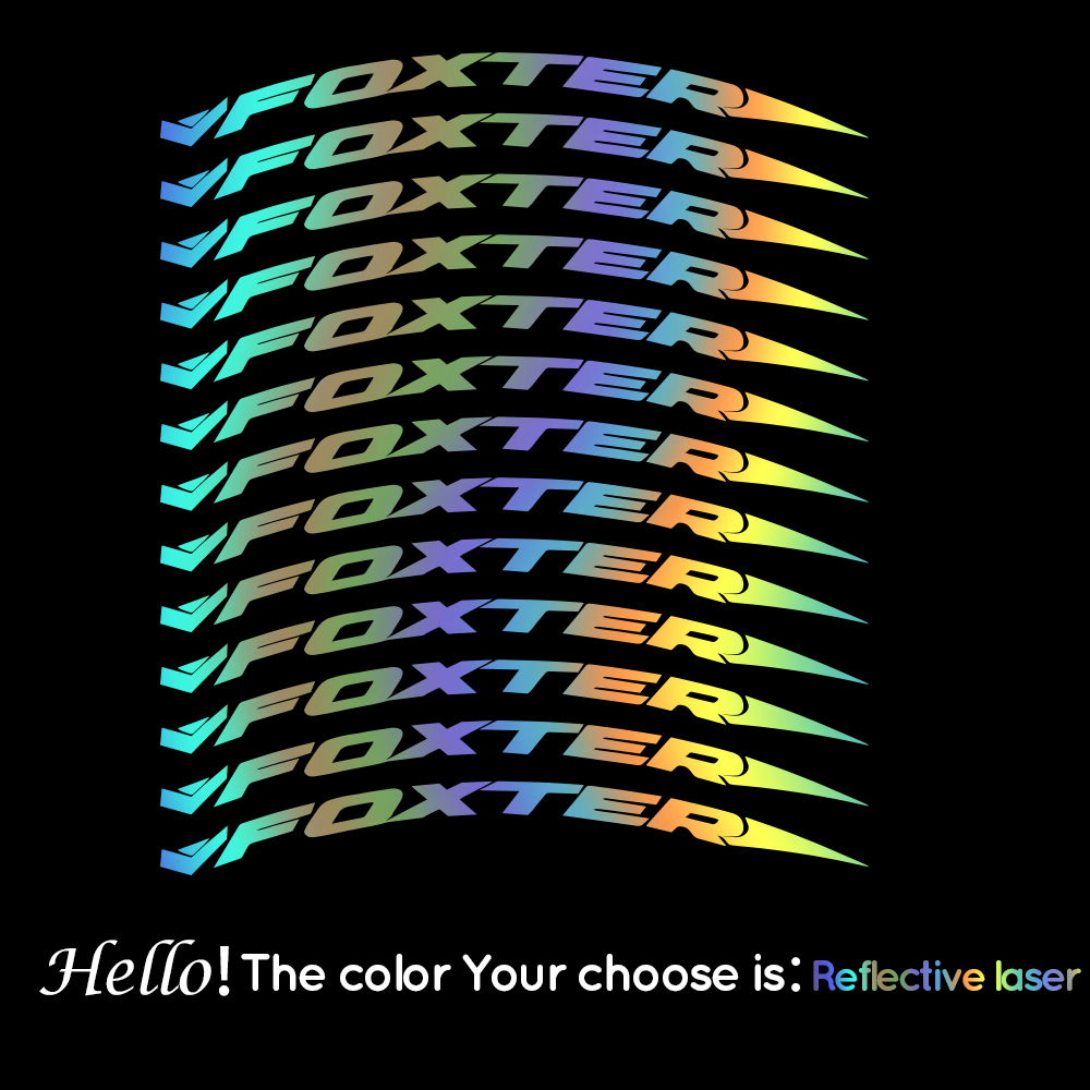 Bộ 12 Miếng Dán Trang Trí Vành Bánh Xe Đạp Leo Núi Bằng Vinyl