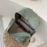 Ba Lô Vải Nhung Phong Cách Hàn Quốc Cho Học Sinh