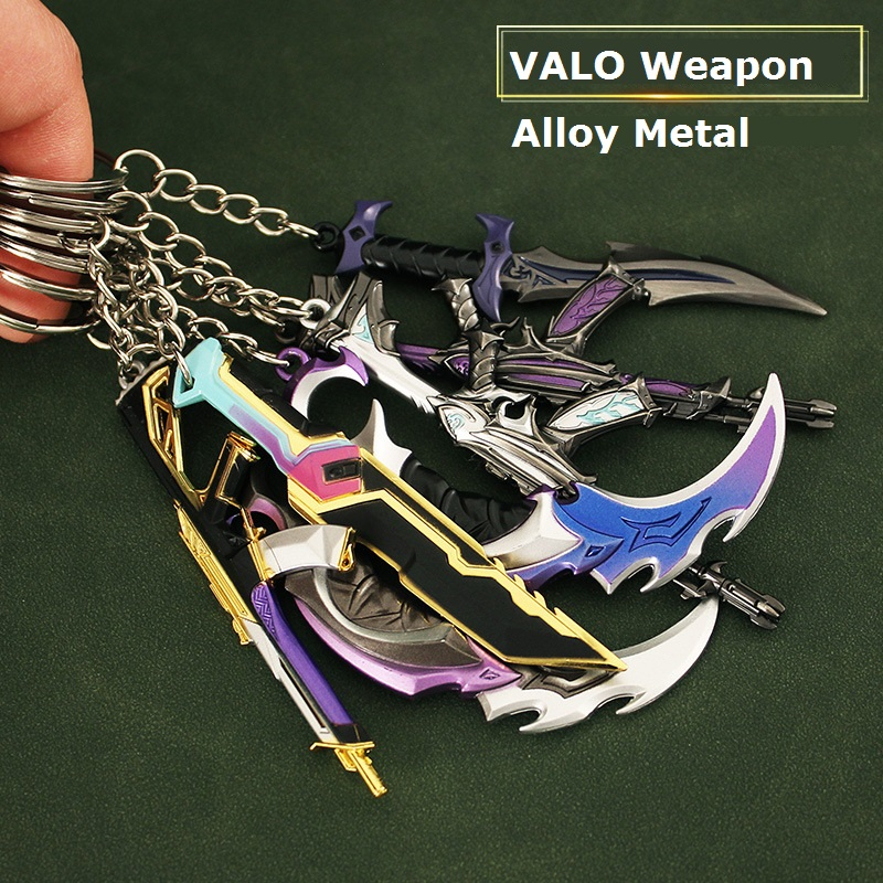 Móc Khóa Kim Loại Mini Hình Vũ Khí Valorant