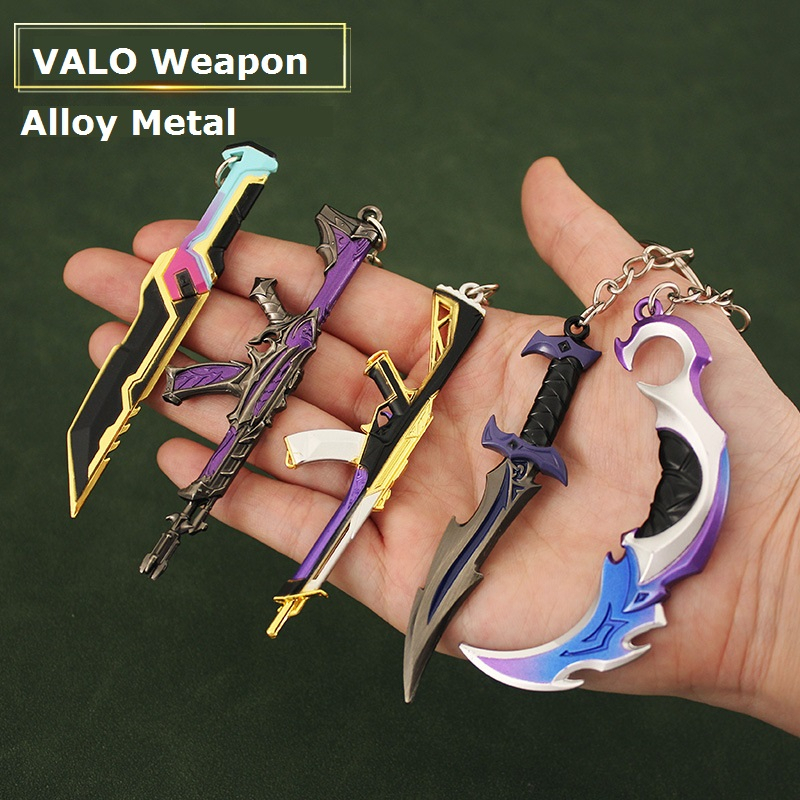 Móc Khóa Kim Loại Mini Hình Vũ Khí Valorant