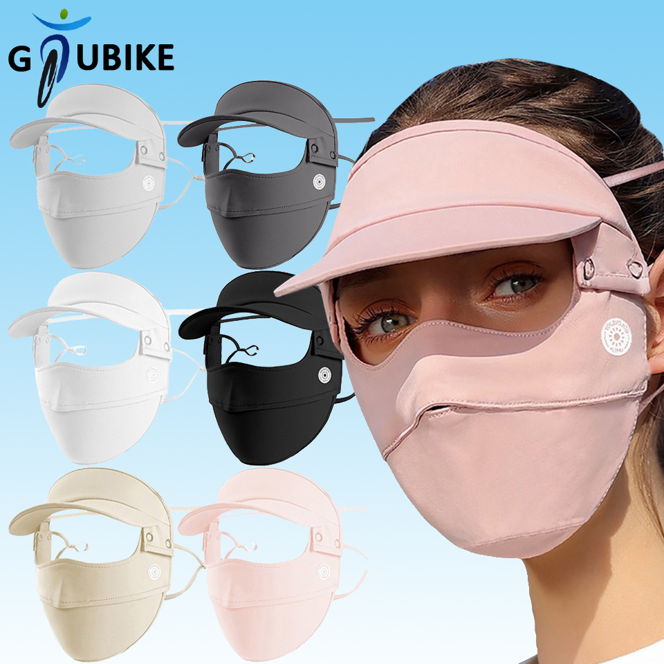GTUBIKE Khẩu trang UPF50 + chống tia UV chống bụi thoáng khí có thể tháo rời cho nữ