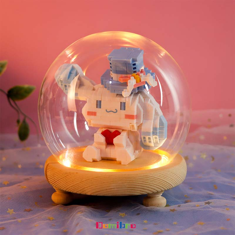 Domibro Lego Mini Sanrio Bộ 969 Miếng Xếp Hình Cinnamoroll Chó Dễ Thương Cho Bé - Tặng kèm hộp đựng xinh xắn