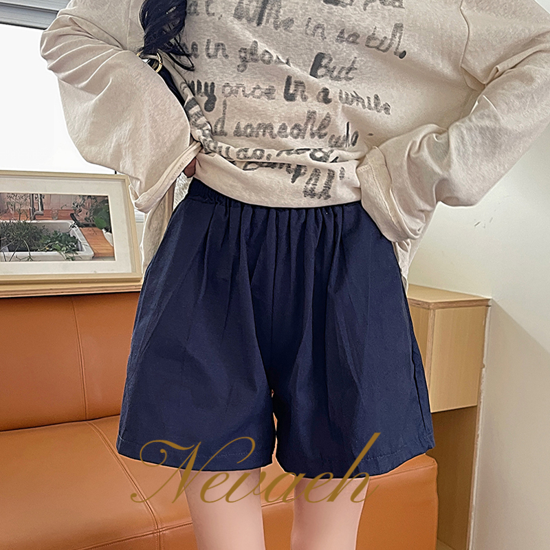 Quần ngắn ống rộng Lưng Cao Size Lớn Thời Trang Mùa Hè Hàn Quốc Dành Cho Nữ