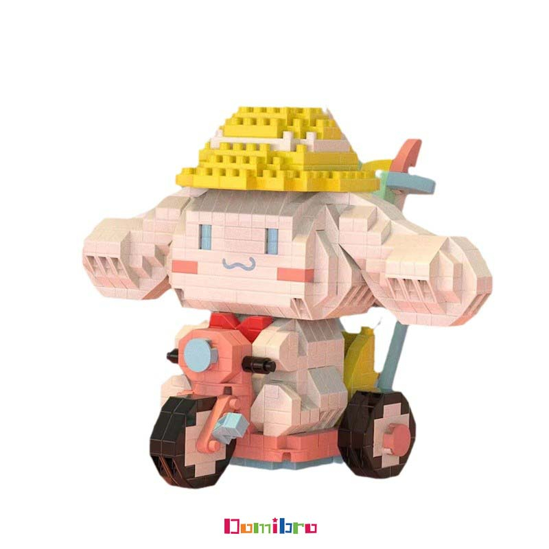 Domibro Lego Mini Sanrio Bộ 969 Miếng Xếp Hình Cinnamoroll Chó Dễ Thương Cho Bé - Tặng kèm hộp đựng xinh xắn