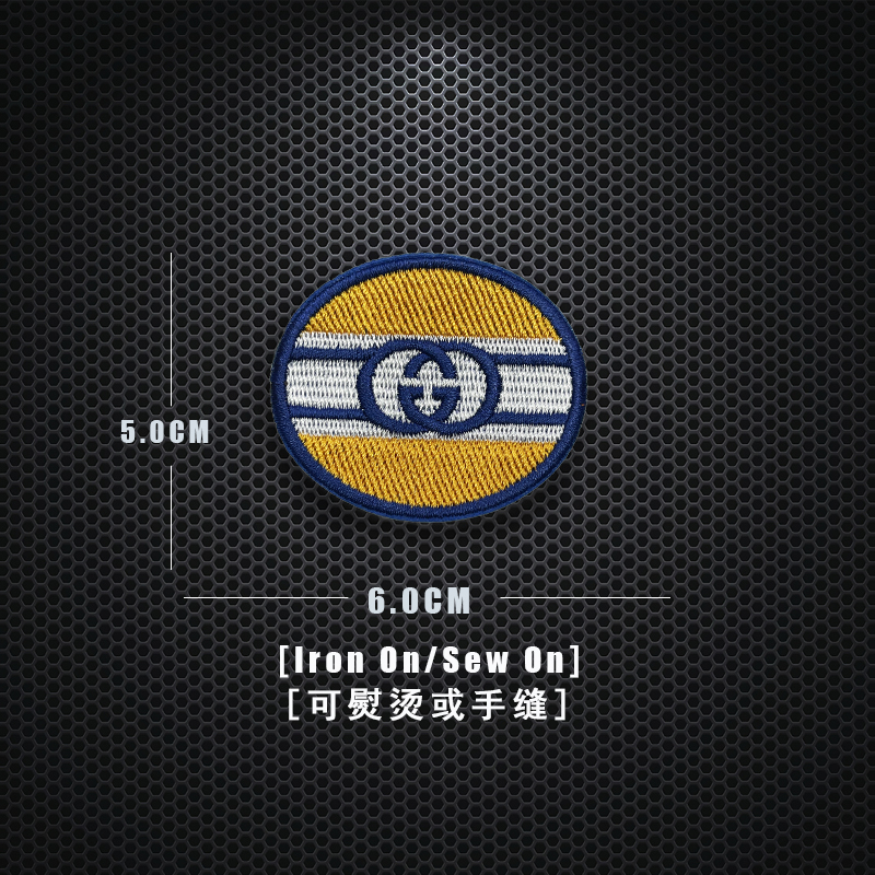 Miếng Vá Quần Jean/Túi Xách/Túi Xách Vải Jean Thêu Họa Tiết GUCCI Kiểu Đường Phố Cá Tính DIY