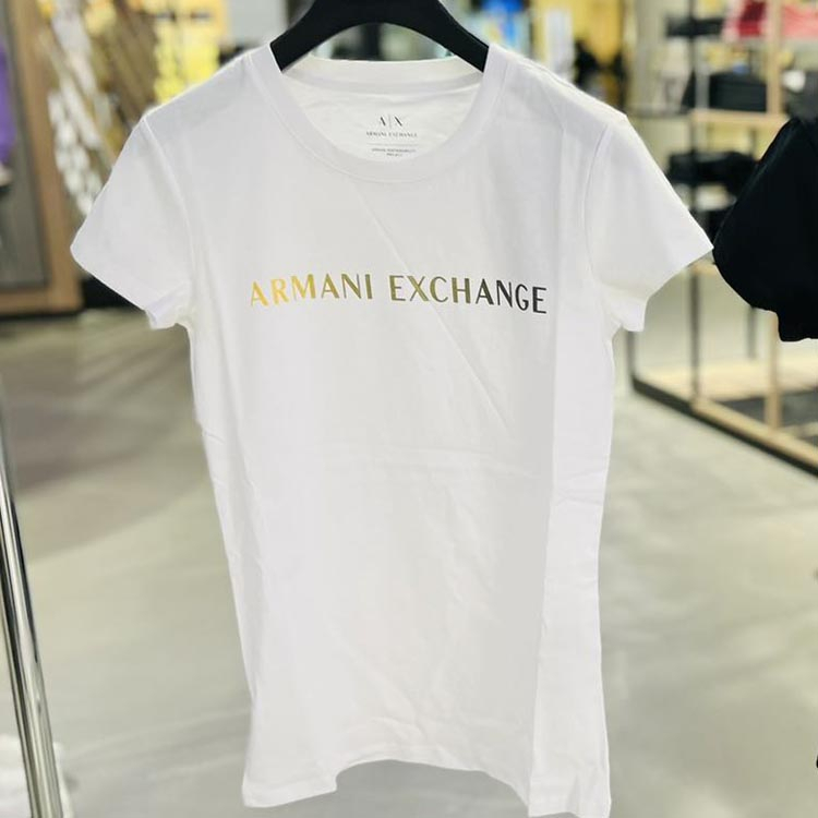 Áo Thun Tay Ngắn Cổ Tròn In Chữ Armani SSN3X Thời Trang Cho Nữ