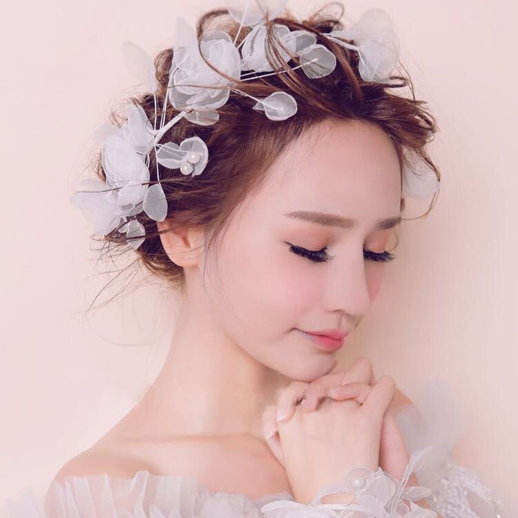 YADORNOS Kẹp Tóc Hoa Đào Giả  Cho Bé Gái