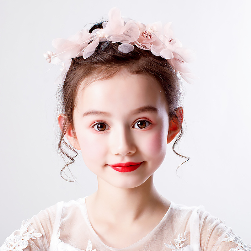 YADORNOS Kẹp Tóc Hoa Đào Giả  Cho Bé Gái