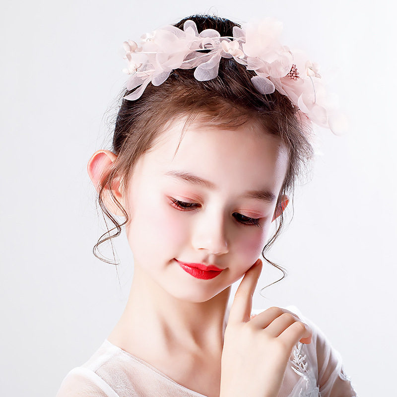 YADORNOS Kẹp Tóc Hoa Đào Giả  Cho Bé Gái