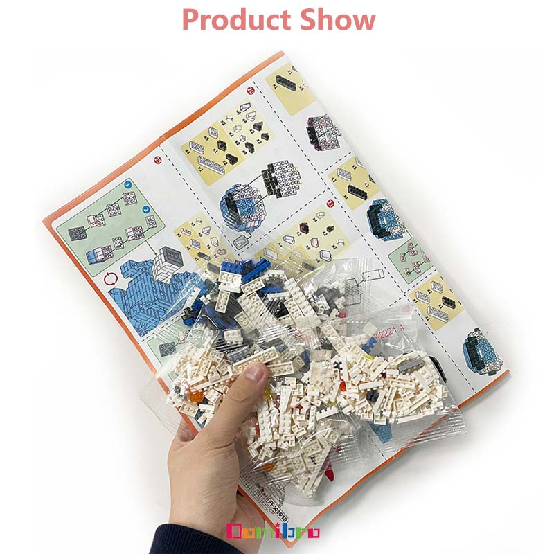 Domibro Mô Hình Đồ Chơi Lego Phi Hành Gia 3D Có Đèn Led Dạ Quang Dành Cho Khối Lego Trẻ - Đồ chơi trẻ em