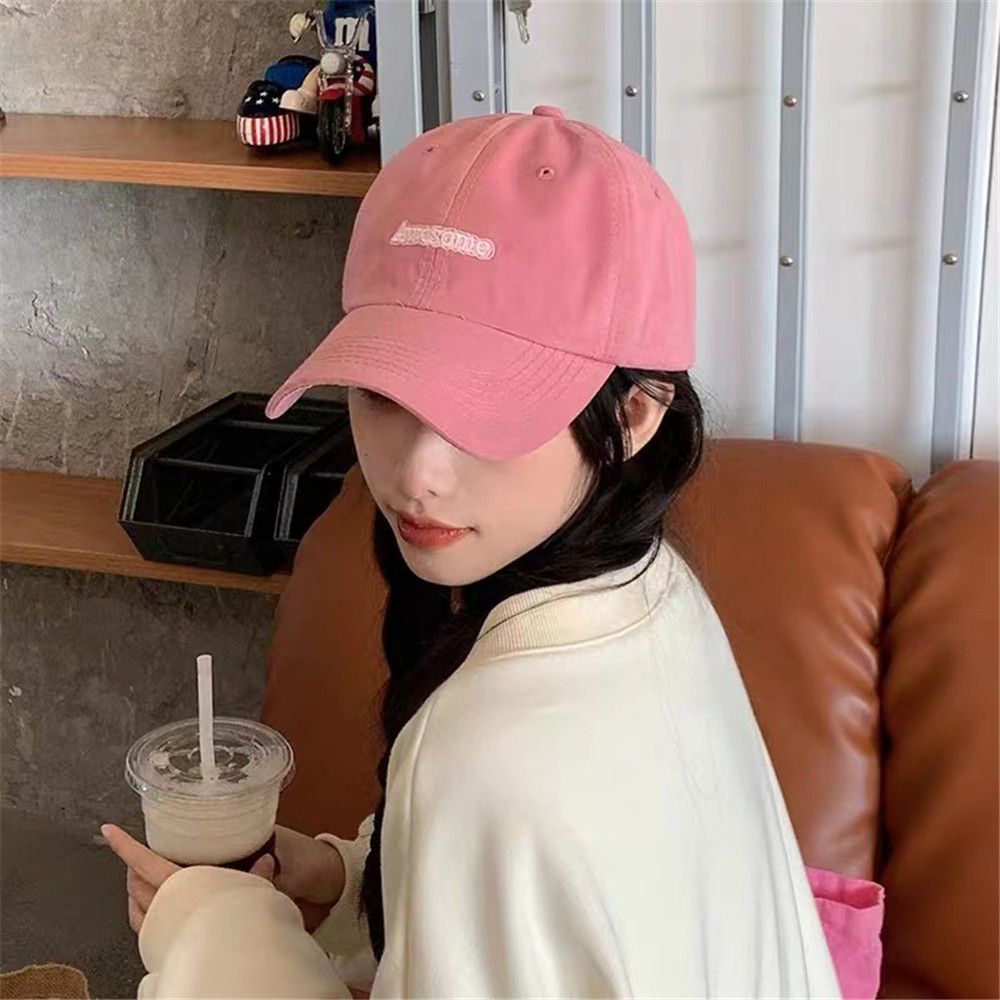 GaseryoMũ Lưỡi Trai Thêu Chữ Phong Cách Hàn Quốc Thời Trang Cho Nữ