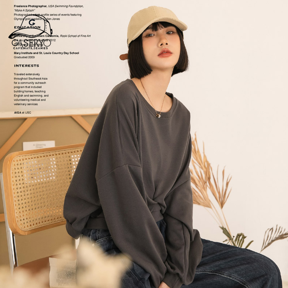 Gaseryo Mũ Bóng Chày Chống Nắng Bốn Mùa Màu Trơn Đơn Giản Phong Cách retro Nhật Bản Thường Ngày Mềm Mại Cho Nam Và Nữ