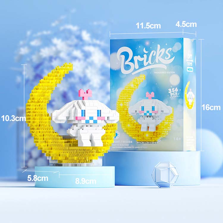 Domibro Lego Mini DISNEY Bộ 412 Khối Đồ Chơi Lắp Ráp - Totoro, Mitch, Minnie Dạ Quang Sáng Tạo