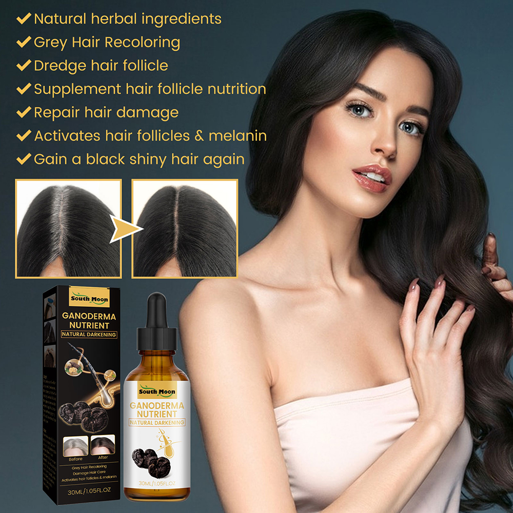 Tinh Dầu Nuôi Dưỡng Phục Hồi Tóc Hư Tổn Màu Đen / Trắng Chống Gàu / DARKA Anti-Greying Hair Serum
