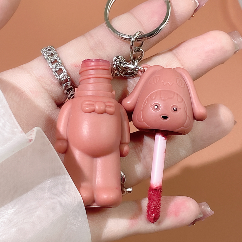 Kobeleen Ngôi sao con gái móc chìa khóa son môi mờ nhung son bóng bền vững không phai cốc chống dính