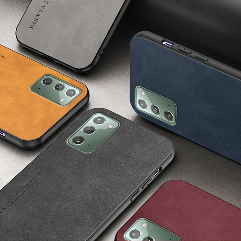 ốp lưng điện thoại kinh doanh Cashmere Tương thích với Cho Samsung Note20 Plus Note10 Plus Note9 Note8 S20 Ultra S21/S30 S21FE Ốp cứng PC bảng nối đa năng chống vân tay đơn giản case