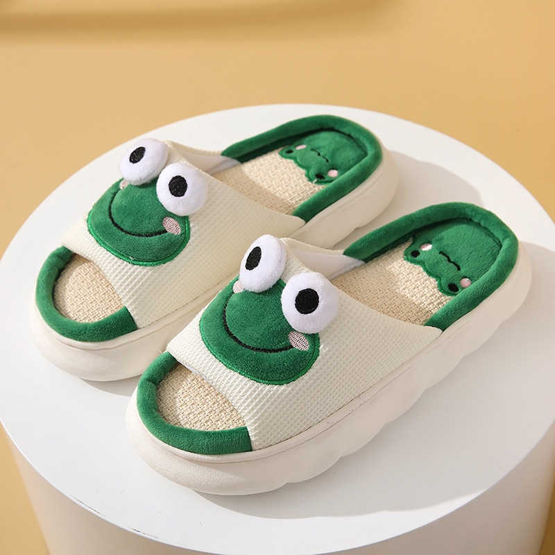 Dép ếch xanh kiểu dáng ulzzang Dép đi trong trong siêu mềm siêu êm dép nữ hoạt hình  AA6246