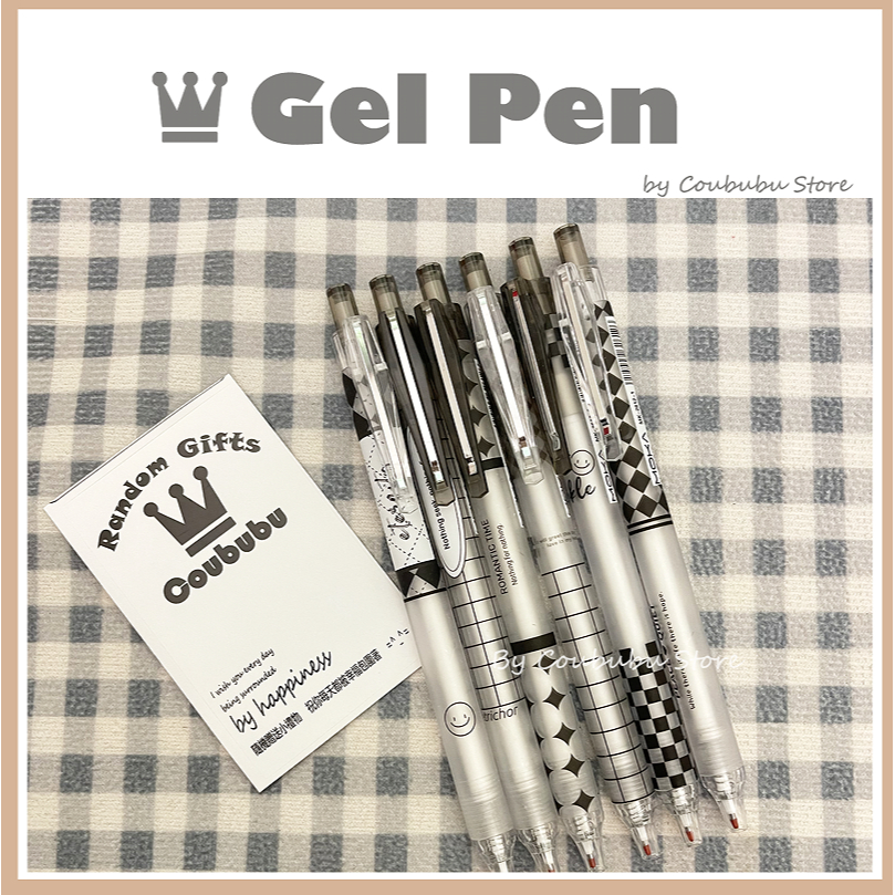 ✿Áo Khoác Coububububu Coububu✿ Bút Bi Mực Đen Ngòi 0.5mm Phong Cách Hàn Quốc