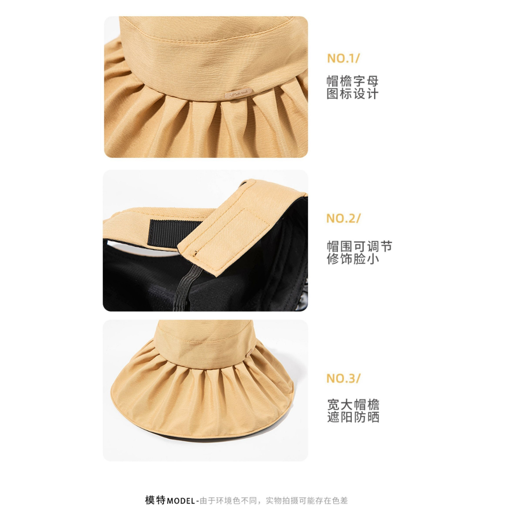 Nón Bucket Che Phủ Mặt Cột Dây Buộc Tóc Đuôi Ngựa Bằng Vinyl Chống Nắng Mùa Hè Có Thể Gấp Gọn Cho Nữ