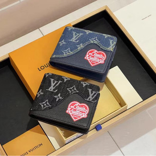 Hàng có sẵn ví louis vuitton nam dạng ngắn mới kèm hộp, ví lv