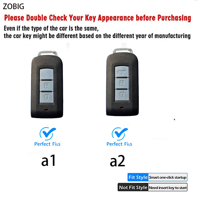 Vỏ Da PC + Chìa Khóa Điều Khiển Từ Xa Cho Mitsubishi Xperder Outlander Triton Strada Lancer EX Pajero ASX Mirage Eclipse Cross Original