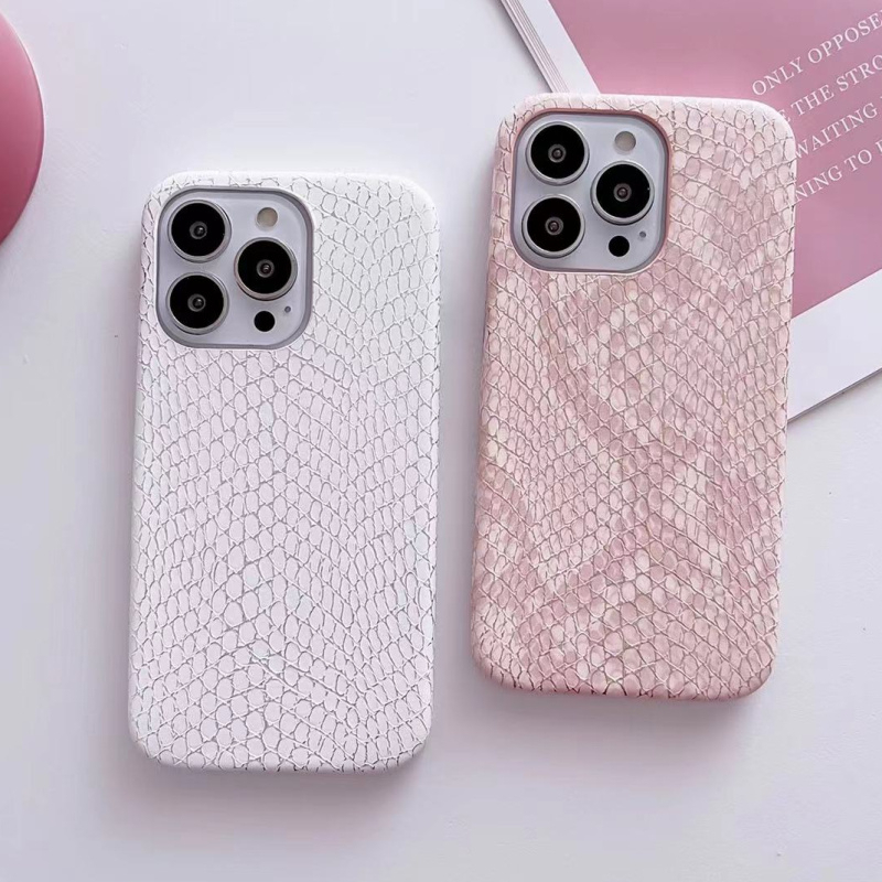 Ốp Điện Thoại Silicon Mềm Vân Da Rắn Sang Trọng Cho Iphone 14 13 12 11 Pro MAX Plus X XS XR 7 8 Plus