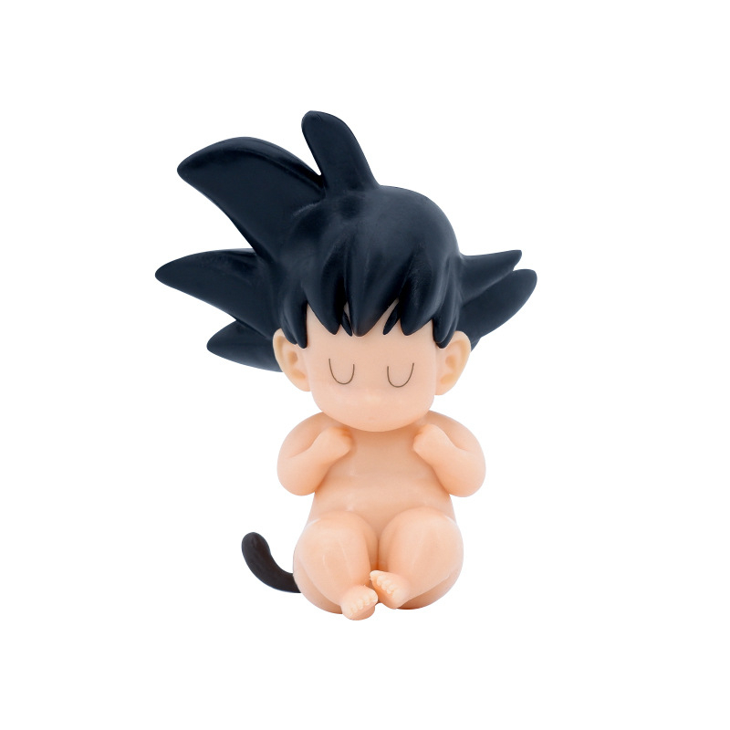 Mô Hình Nhân Vật Son Goku Cầm Khăn Tắm Bằng PVC 8-10cm