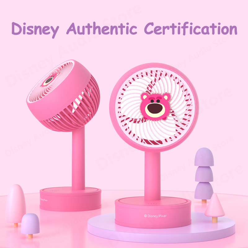 Quạt Điện Để Bàn Mini Siêu Nhẹ Không Gây Tiếng Ồn Họa Tiết Disney JS-0117