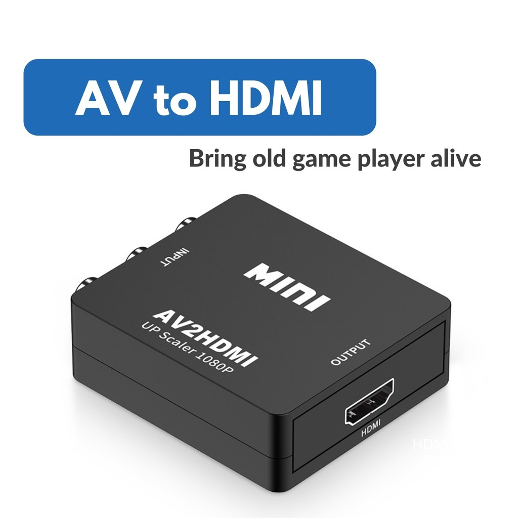 AV sang HDMI RCA sang HDMI Mini box 1080P AV sang HDMI Video AV2HDMI