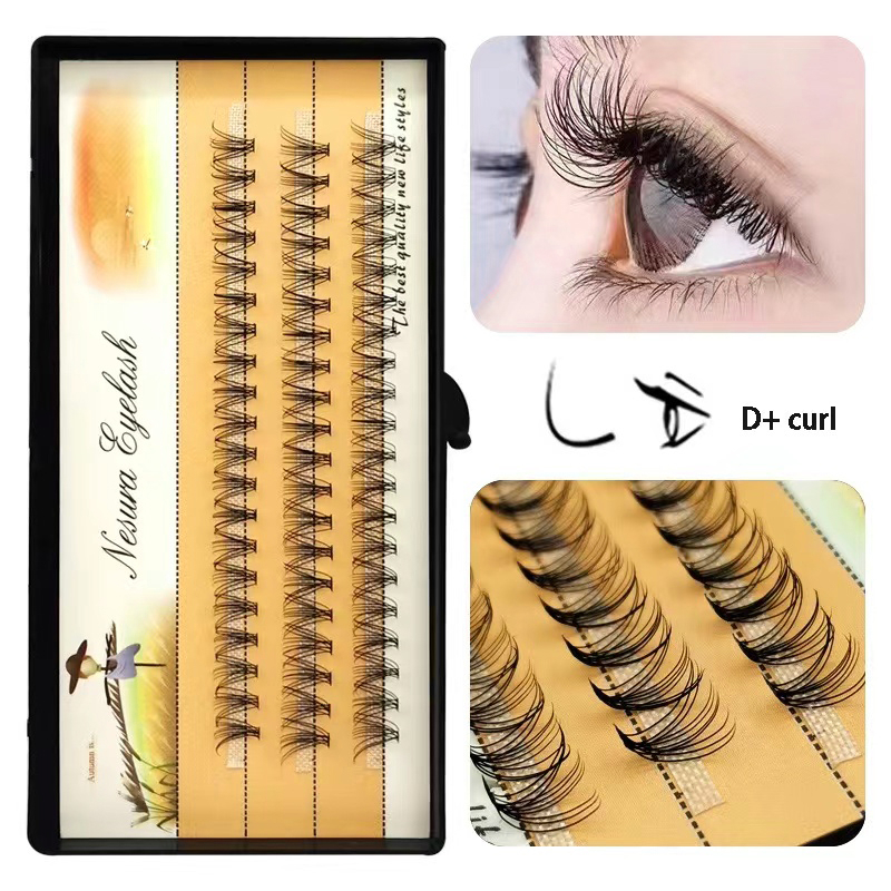 Lvcheryl Bộ Lông Mi Giả Nối Dài Cong 10D D +