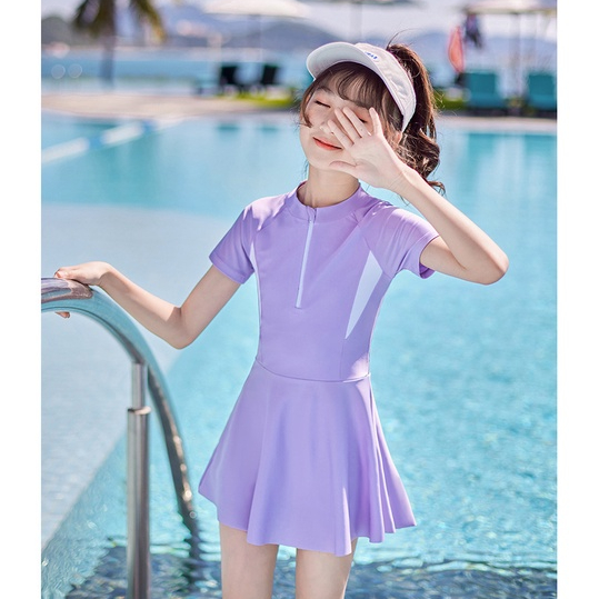 Đồ Bơi Một Mảnh Thể Thao Thời Trang Cho Bé Gái