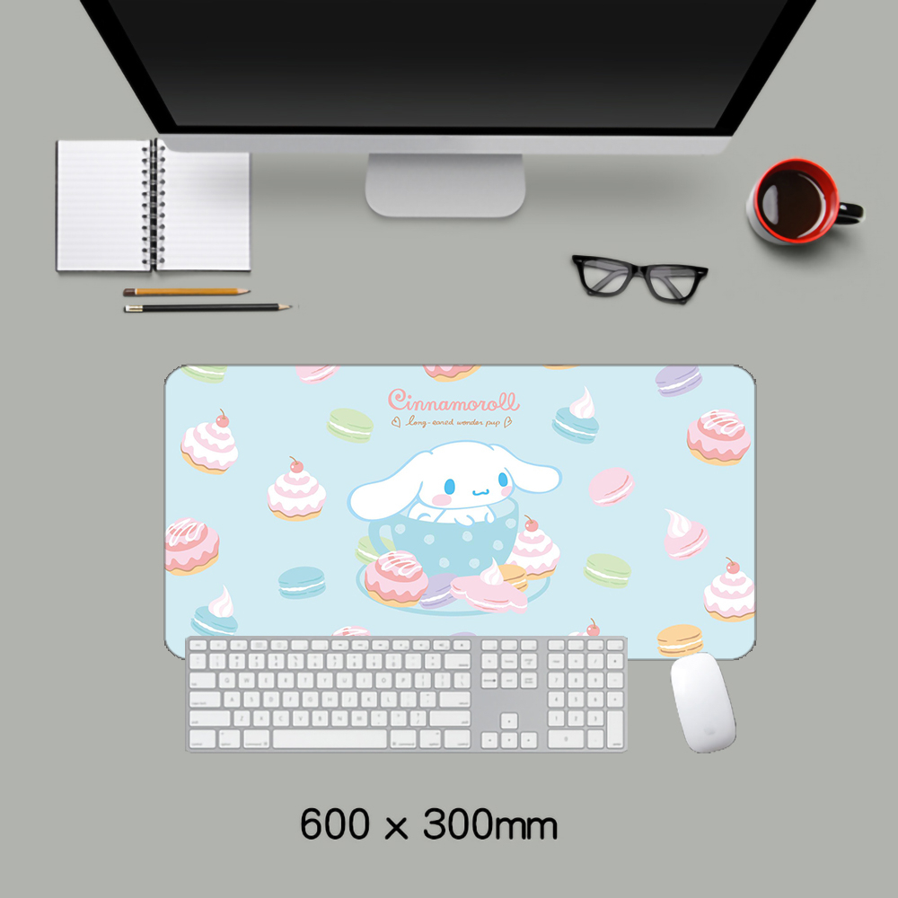 Tấm Lót Chuột Và Bàn Phím Cỡ Lớn In Hình Cinnamoroll Dễ Thương 01