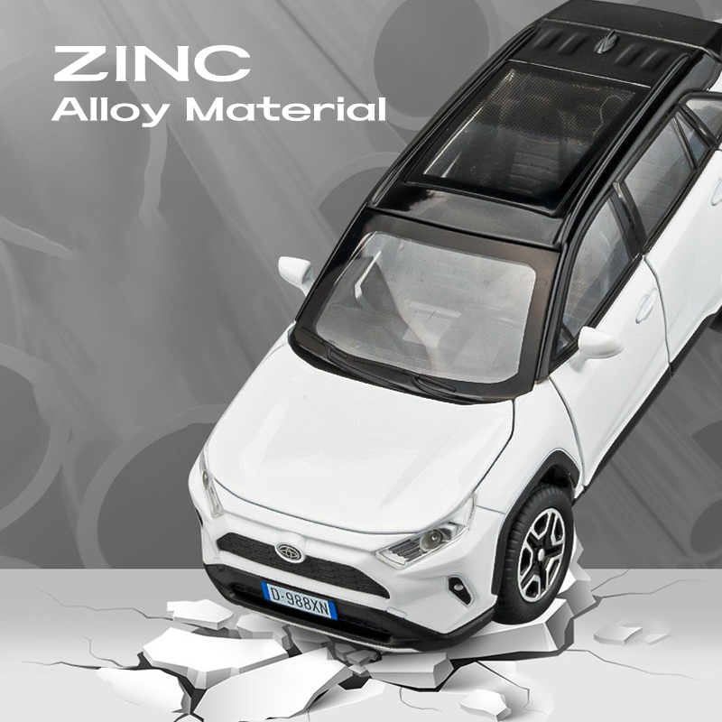 Mô Hình Xe Hơi Toyota RAV4 Tỉ Lệ 1: 32 Bằng Hợp Kim Có Đèn Và Nhạc Cho Bé Trai