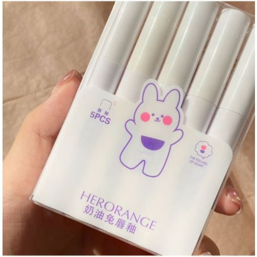 Set son kem lì 5 cây Herorange Thỏ Trắng