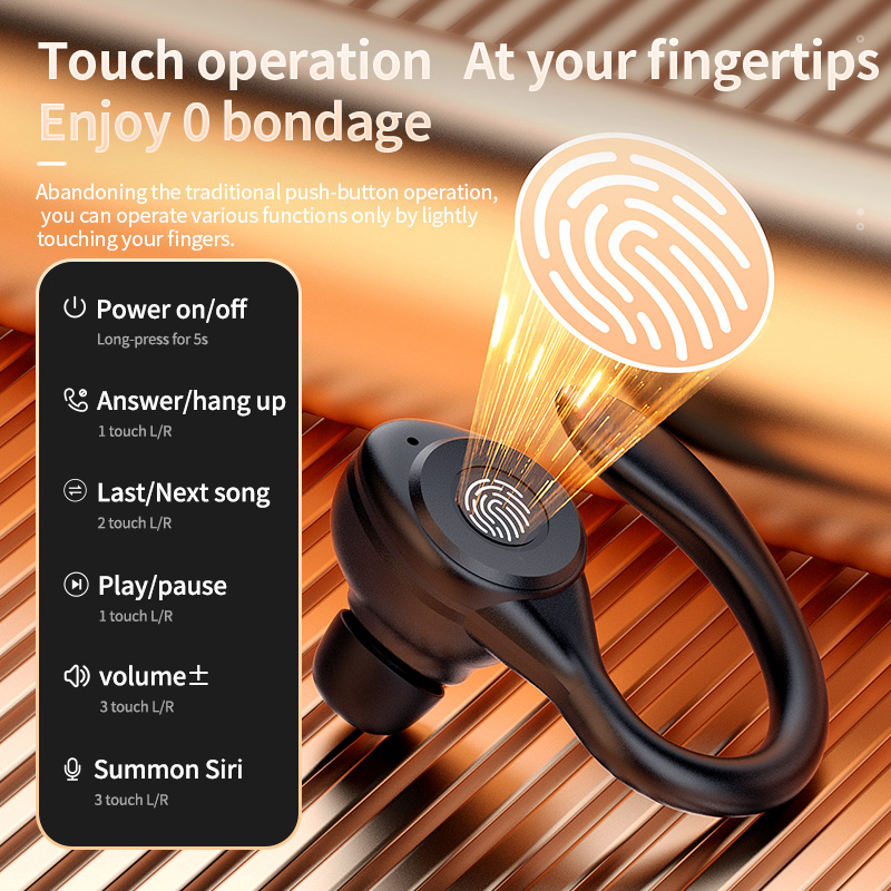 Tai Nghe Treo Vành Tai Y7 Kết Nối Bluetooth Không Dây Có Màn Hình Kỹ Thuật Số tws Phong Cách Thể Thao
