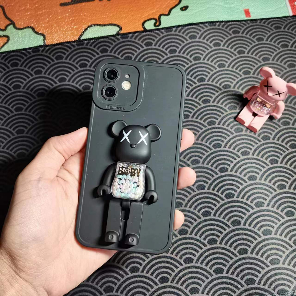 Ốp Điện Thoại Hình Gấu 3D Chống Sốc Cho iPhone 14Promax 14Pro 14 13Promax 13Pro 13 12 11 X 8P 7P