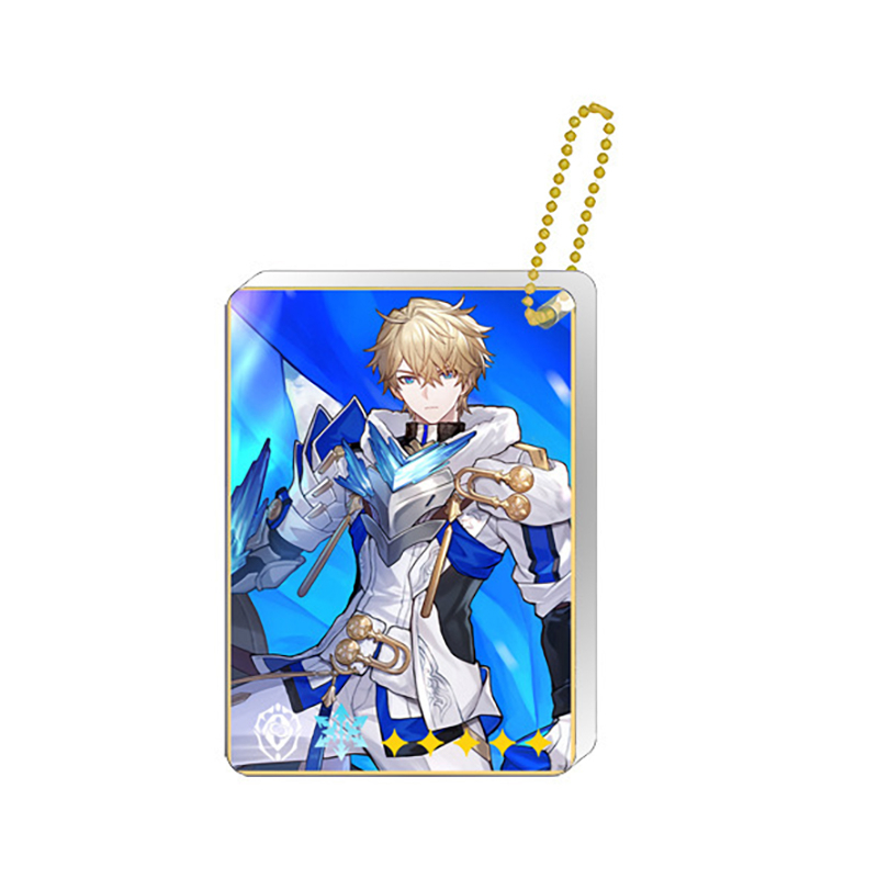 Móc Khóa Acrylic Mặt Vuông In Hình Ngôi Sao Game Qingque Yanqing Jingyuan