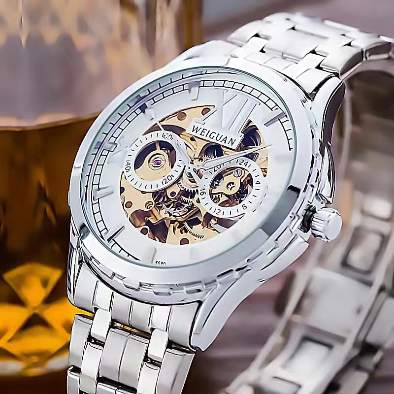 Đồng Hồ Cơ Tự Động Chống Thấm Nước Phong Cách Hàn Quốc Cho Nam Giới