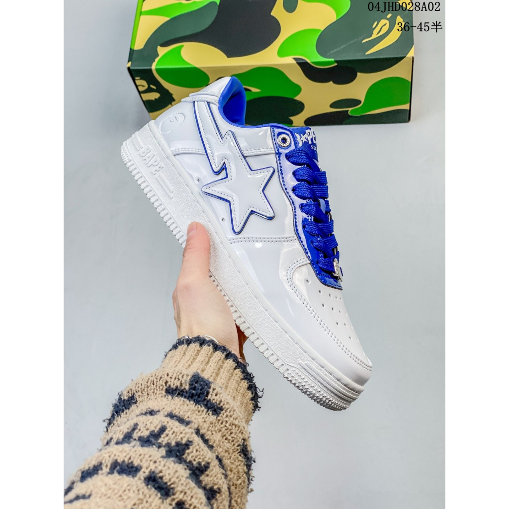 Giày Thể Thao BAPE x Air Force 1  Cổ Thấp Màu Đen